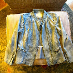 LIKE NEW Rebecca Taylor denim jacket Sz 4